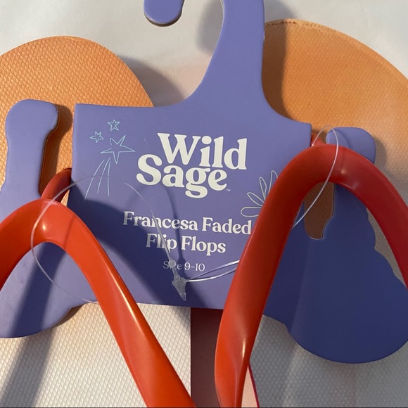 **FREE** WILD SAGE Francesca Ombre Women's Flip Flops in Orange - Picture 6 of 8